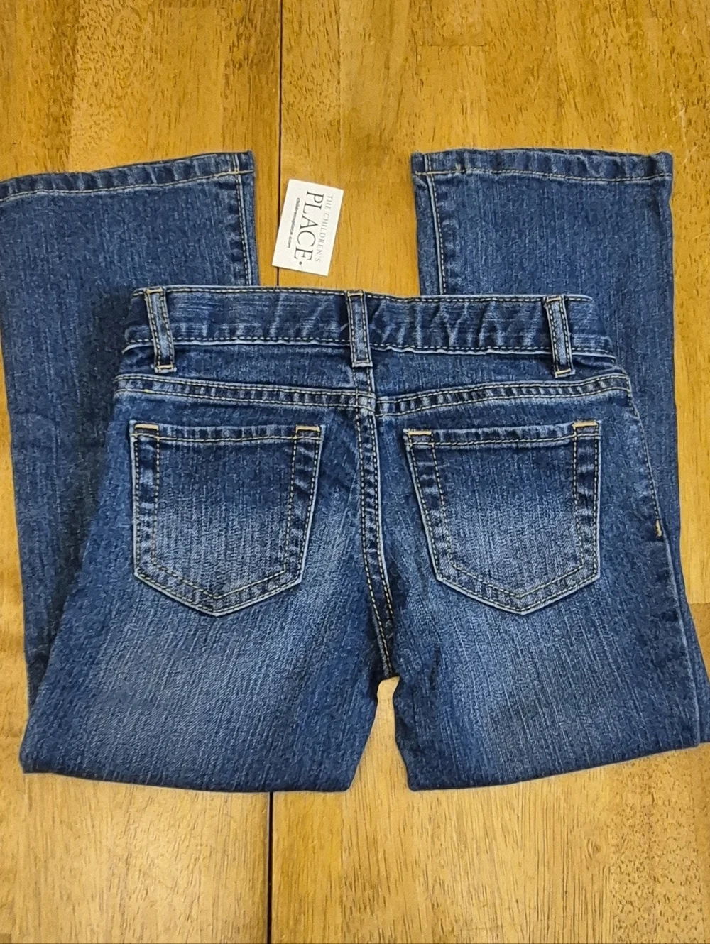 The Children's Place Medium Stonewashed Bootcut Blue Jeans Sz 5 Girls Denim